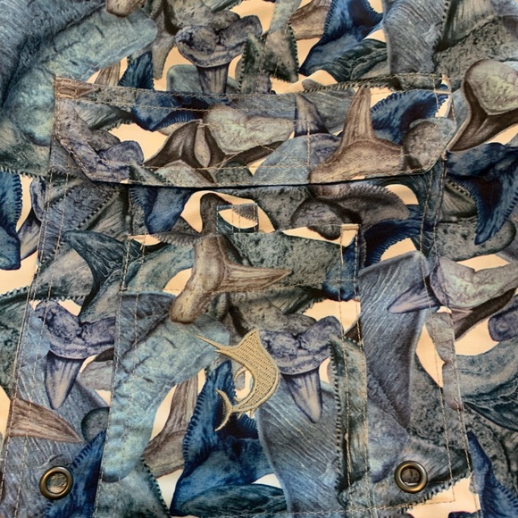 Reel Legends Shark Tooth Swim Trunks Men’s 2X NWOT - Picture 5 of 7